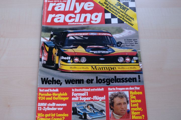Deckblatt Rallye Racing (09/1978)